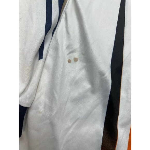 PUMA Vintage Blue & Orange Geometric Soccer Jersey Long Sleeve Shirt Size Large - Picture 6 of 10